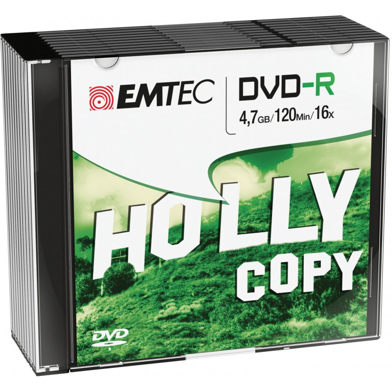 Emtec ECOVR471016SL blank DVD 4.7 GB DVD-R 10 pc(s)