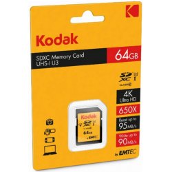 Kodak SDXC 64GB Class10 U3 UHS-I