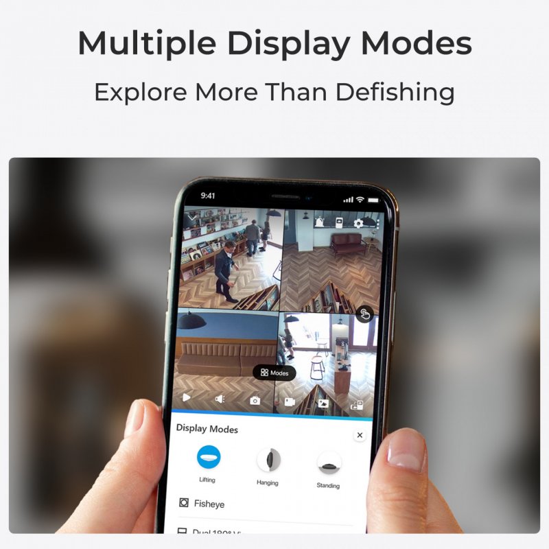 Reolink Fisheye Series W520 Caméra de sécurité IP Intérieure 2560 x 2560 pixels Plafond/mur