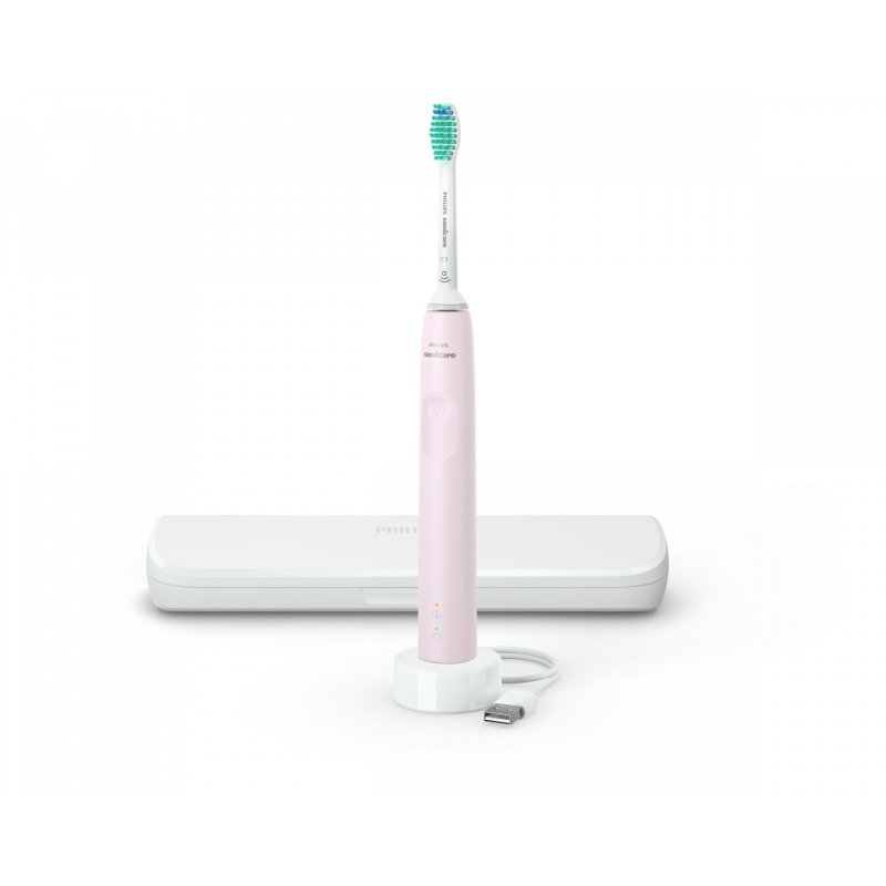 Philips 3100 series HX3673/11 Sonic electric toothbrush with case - pink