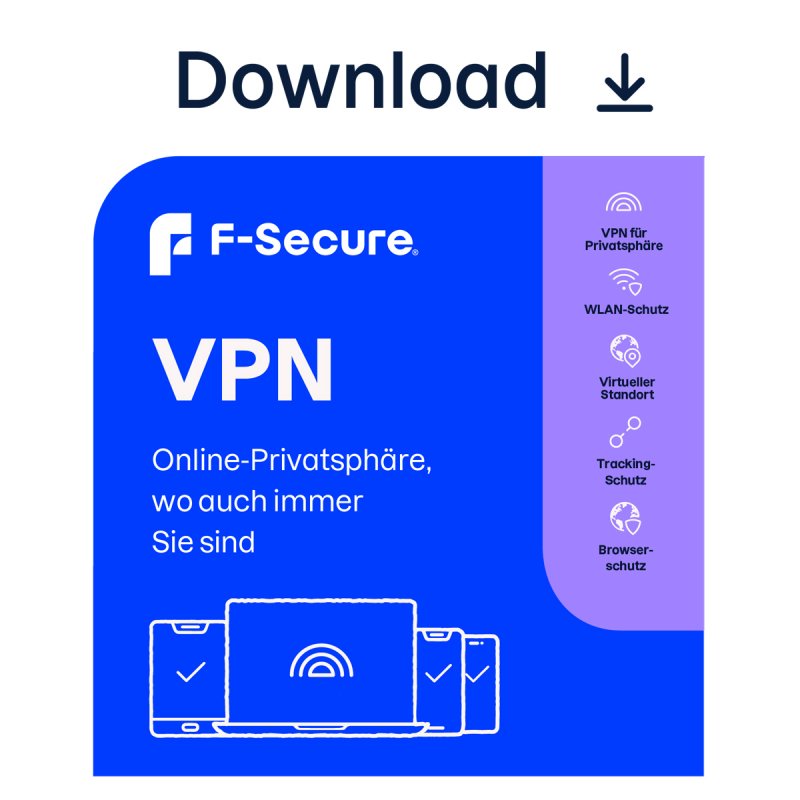 F-SECURE VPN - 3 Devices, 1 Year - ESD-Download ESD