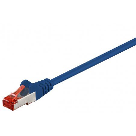Goobay 95492 networking cable Blue 2 m Cat6 S/FTP (S-STP)