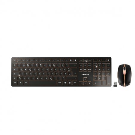 Cherry DW 9100 SLIM             DE bk/bn | DE Tastatur Layout