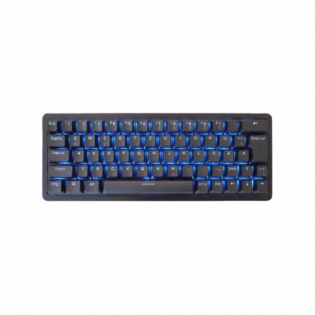 MOUNTAIN Everest 60 Linear Switches DE Layout - kabelgebundene Gaming Tastatur mit Linear 45 Switches und DE Layout