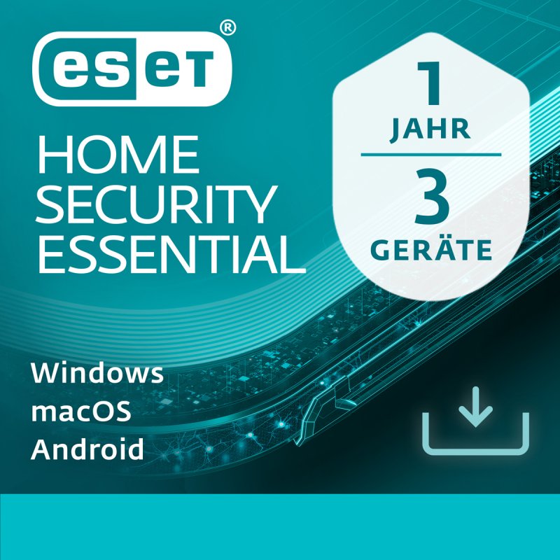 ESET Home Security Essential - 3 User, 1 Year - ESD-Download ESD