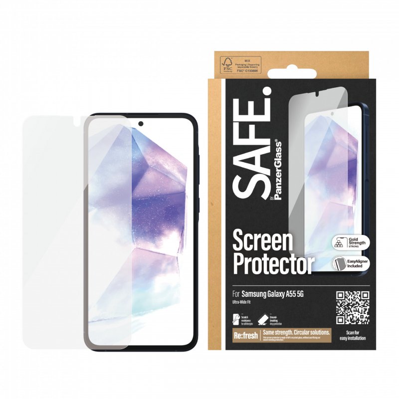 SAFE by PanzerGlass™ Displayschutz Samsung Galaxy A55 5G Ultra-Wide Fit