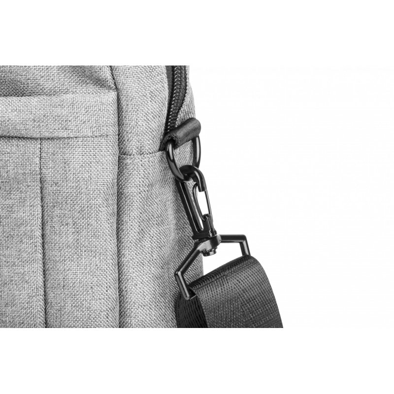 NATEC Mustela notebook case 39.6 cm (15.6 ) Messenger case Grey