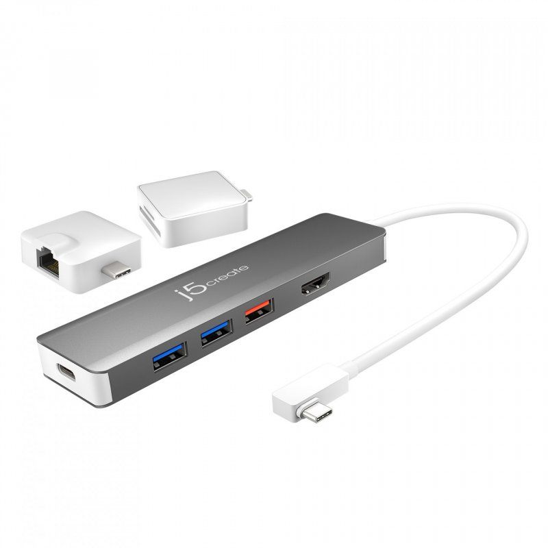 j5create JCD375-N Multi-Adaptateur Modulaire USB-C™ avec 2 Kits