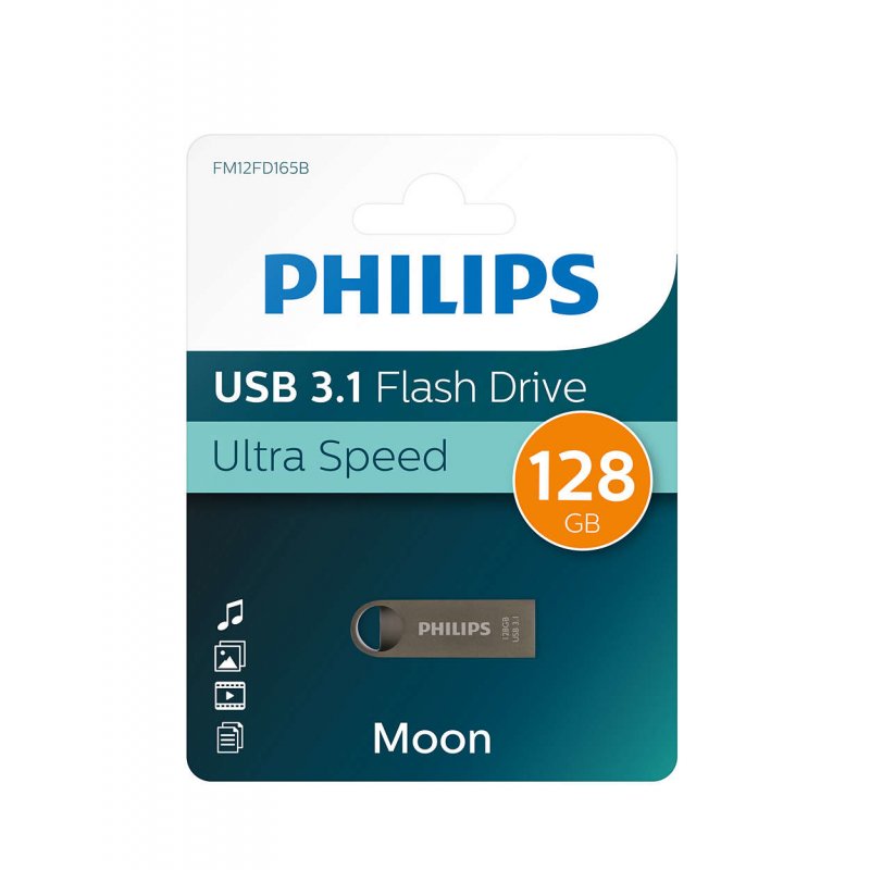 Philips Moon Edition 3.1 lecteur USB flash 128 Go USB Type-A 3.2 Gen 1 (3.1 Gen 1) Gris