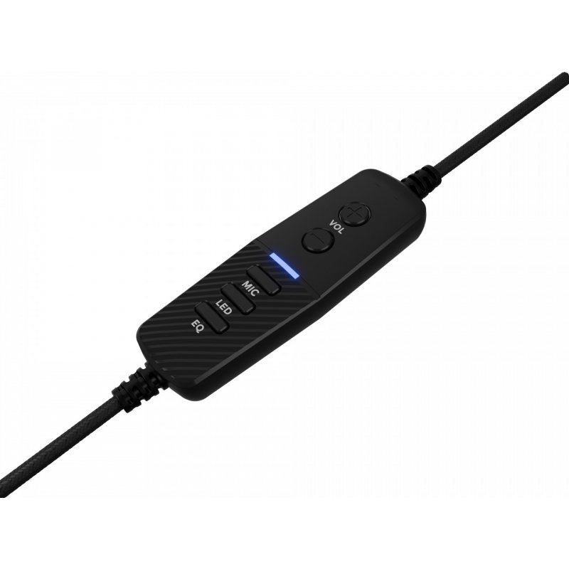 GENESIS NSG-2169 écouteur/casque Avec fil Arceau Jouer USB Type-A Noir