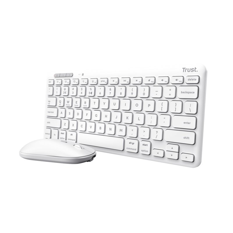Trust Lyra Wireless Keyboard & Mouse White DE