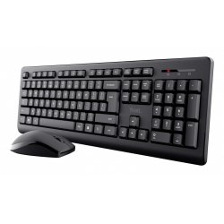 Trust Primo clavier Souris incluse Bureau RF sans fil QWERTZ Allemand Noir