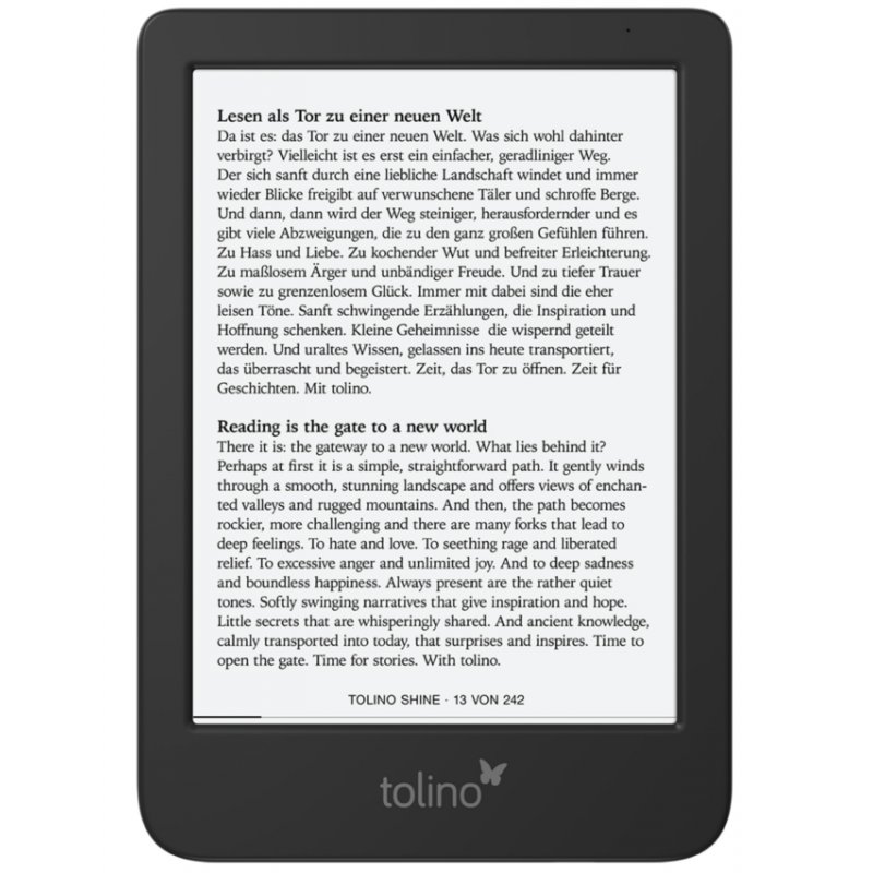 Tolino shine 5 e-book reader Touchscreen 16 GB Wi-Fi Black