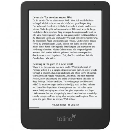 Tolino shine 5 e-book reader Touchscreen 16 GB Wi-Fi Black