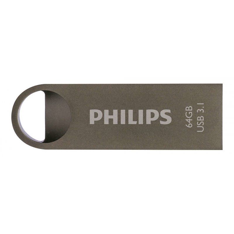 Philips Moon edition 3.1 lecteur USB flash 64 Go USB Type-A 3.2 Gen 1 (3.1 Gen 1) Gris