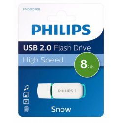 Philips FM08FD70B USB flash drive 8 GB USB Type-A 2.0 Turquoise, White