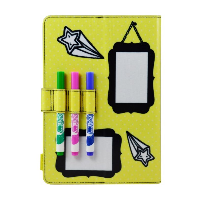 Techair TAUKT010 tablet case 20.3 cm (8") Folio White, Yellow