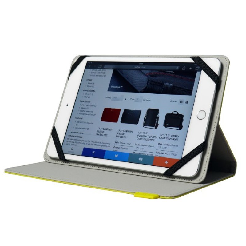 Techair TAUKT010 tablet case 20.3 cm (8") Folio White, Yellow