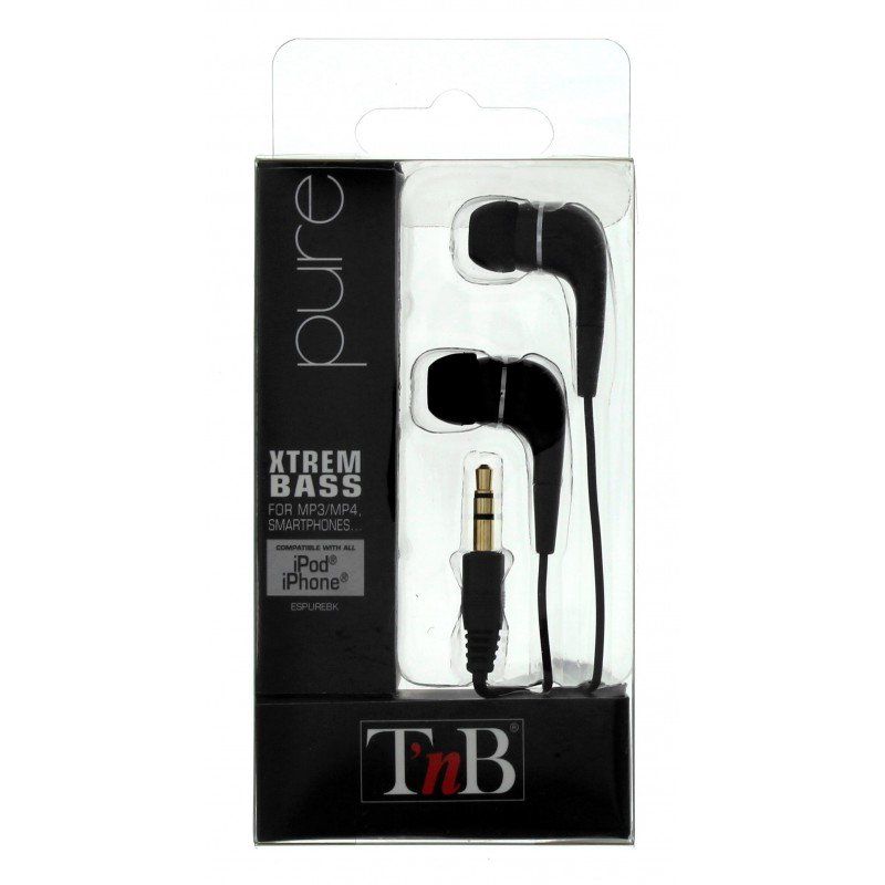 T'nB ESPUREBK headphones/headset Wired In-ear Black