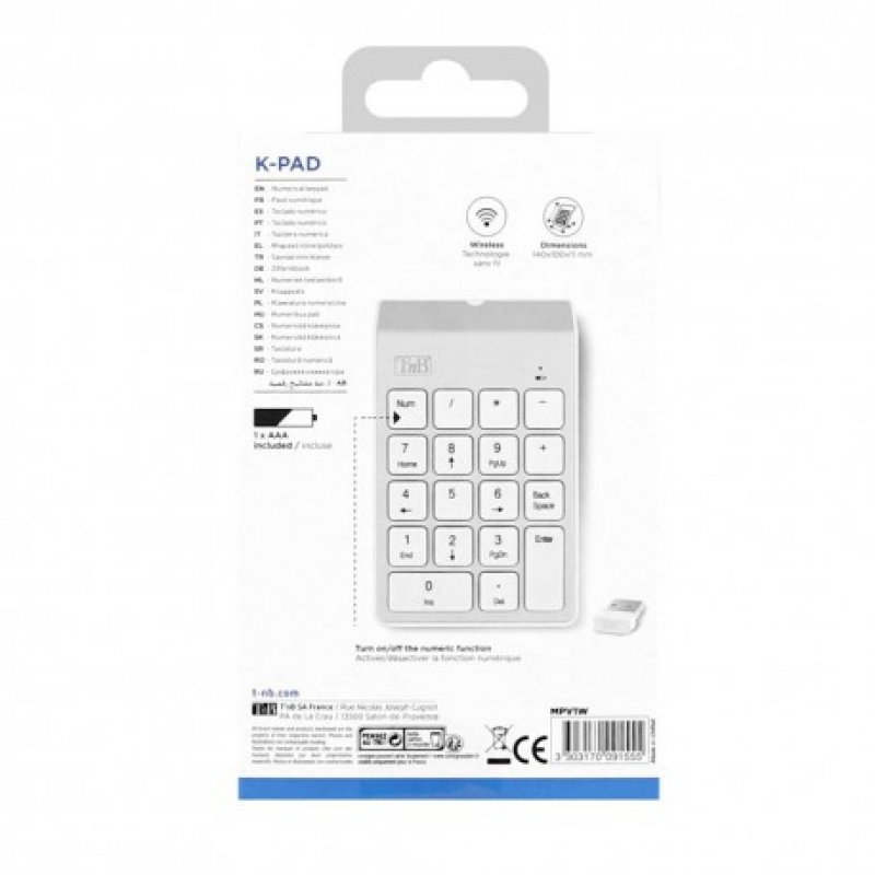 T'nB K-PAD PAVE NUMERIQUE SANS FIL