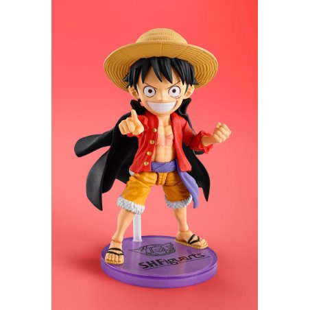 One Piece figurine World Collactable Figures x S.H. Figuarts Monkey D. Luffey 8 cm