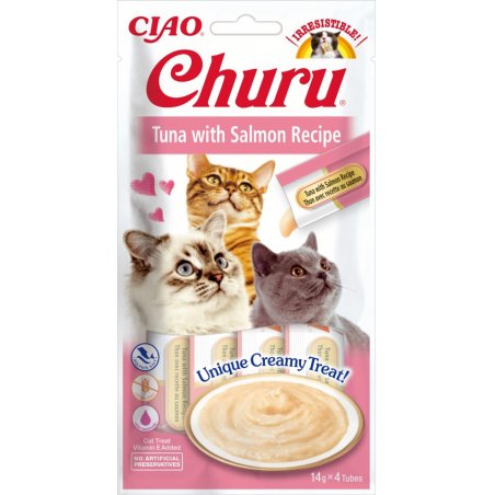 INABA Churu Tuna with salmon - cat treats - 4x14 g
