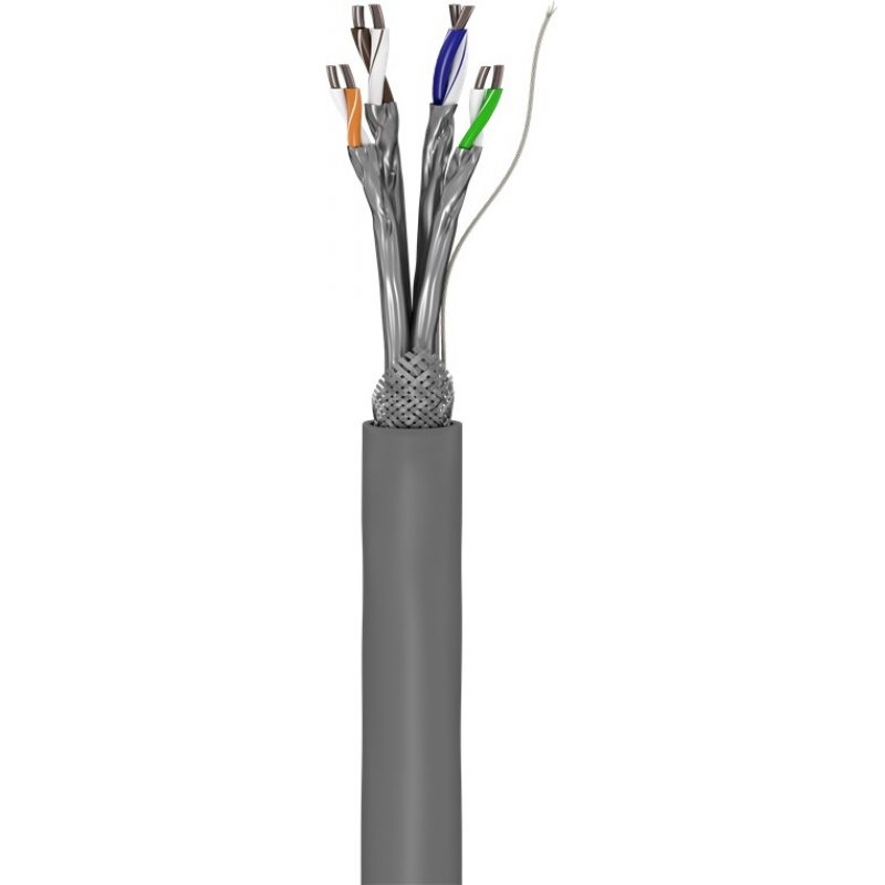 Goobay CAT 6 network cable, S/FTP (PiMF), grey