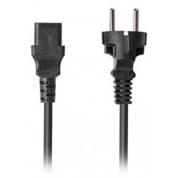 Lanberg CA-C13C-15CC-0018-BK câble électrique Noir 1,8 m Coupleur C13 CEE7/7