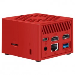 Leotec LEMPC14R barebone PC/ poste de travail Cube Rouge N100
