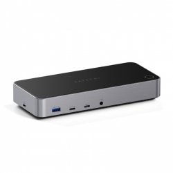Satechi Triple 4K Display Wired Dock Black, Silver