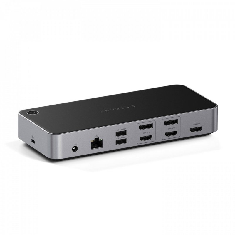 Satechi Triple 4K Display Wired Dock Black, Silver