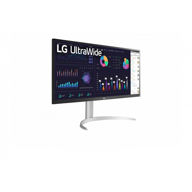 LG 34WQ650-W computer monitor 86.4 cm (34") 2560 x 1080 pixels WFHD LCD Silver, White