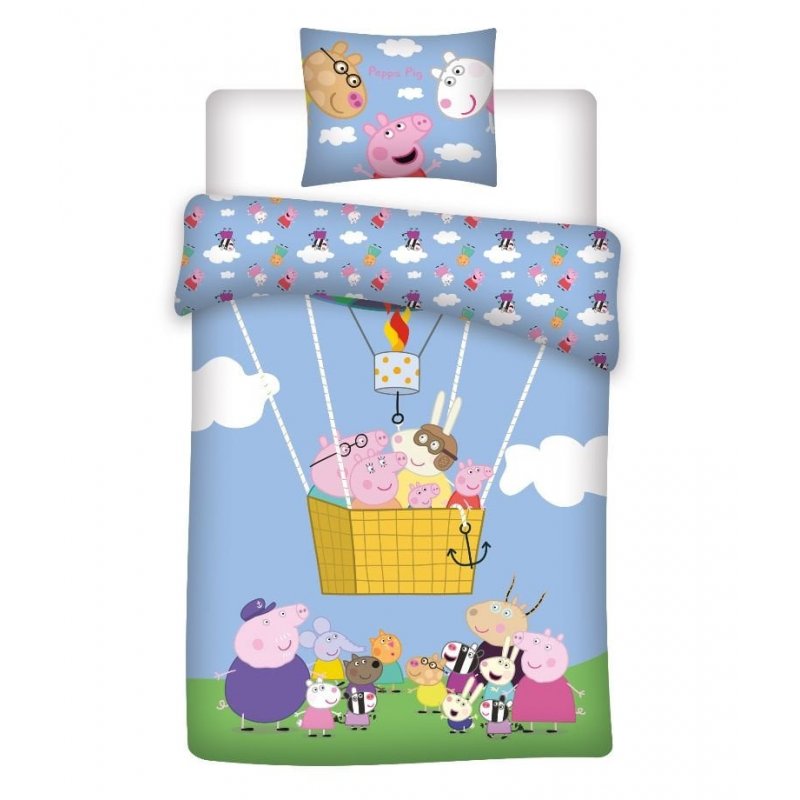Bed Linen - Junior Size 100x140 cm - Peppa Pig