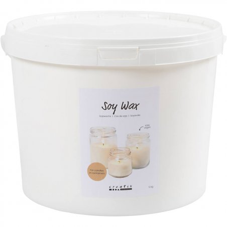 Soy wax, For candles in containers, 5 kg/ 1 pack (73429)
