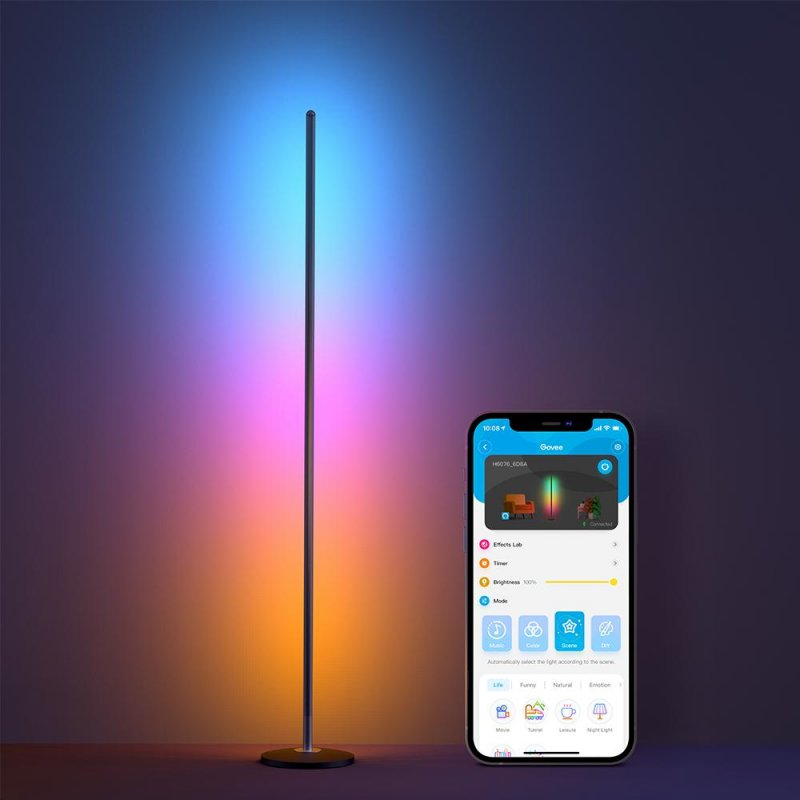 Govee LED Floor Lamp Éclairage de plancher intelligent Wi-Fi/Bluetooth