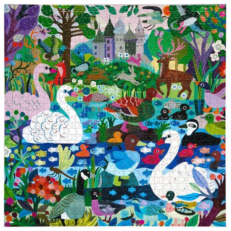 eeBoo - Puzzle 1000 pcs - Ducks in the Clearing - (EPZTDIC)