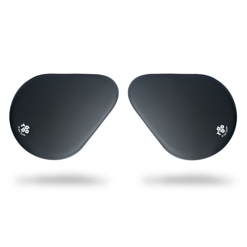 R-Go Tools Accoudoir R-Go split, accoudoir ergonomique en deux parties, réglable, symétrique, avec mousse souple, noir