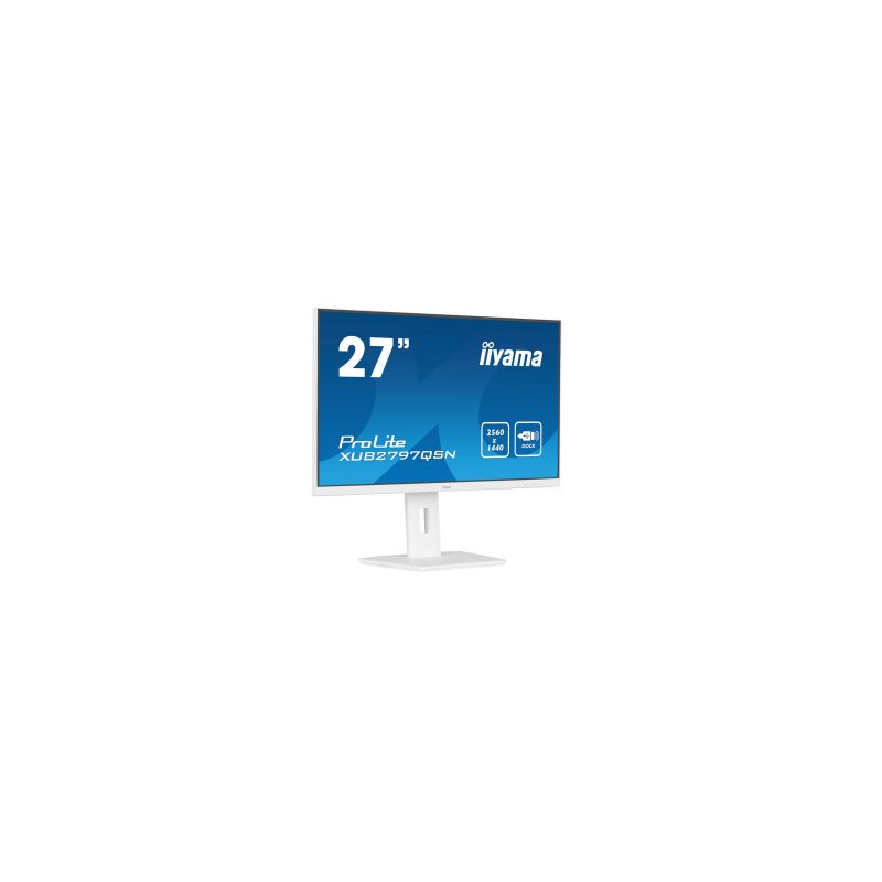 IIYAMA XUB2797QSN-W1 27IN IPS LCD (WHITE BEZEL) USB-C DOCK DIS