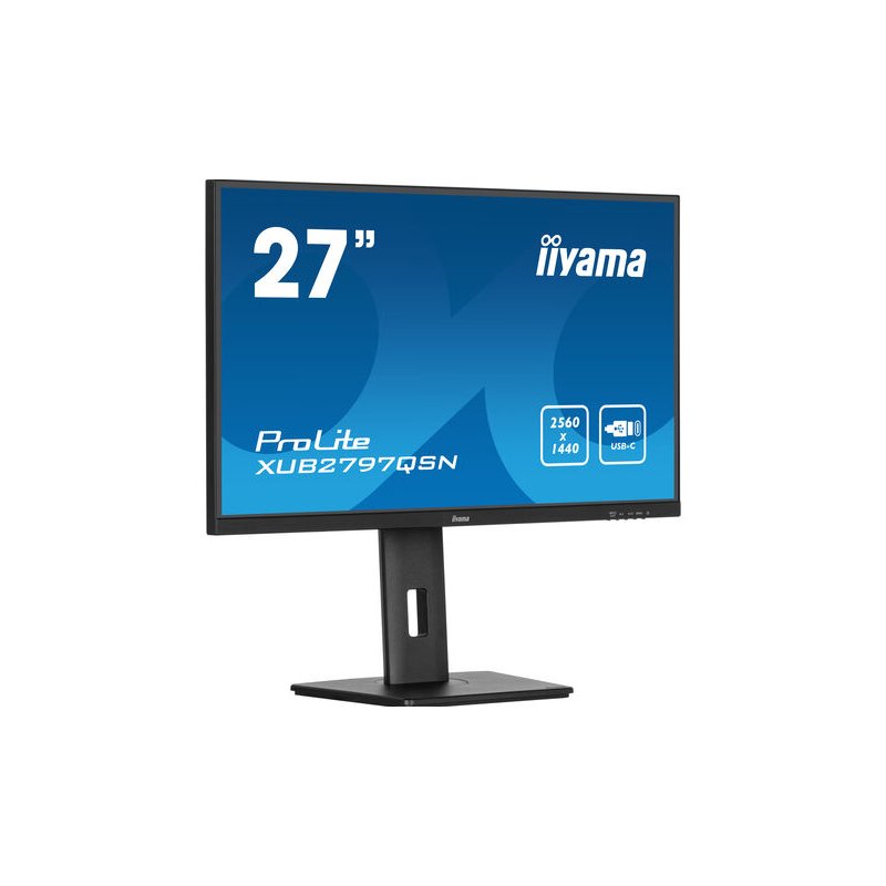 IIYAMA XUB2797QSNP-B1 27IN IPS LCD USB-C DOCK DISPLAY W/96W CHA