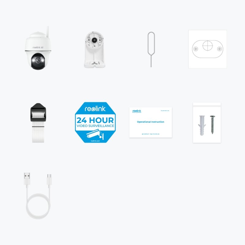 Reolink Argus Series B440 - 4K Outdoor Battery Camera, Pan & Tilt, Person/Vehicle/Animal Detection, Color Night Vision