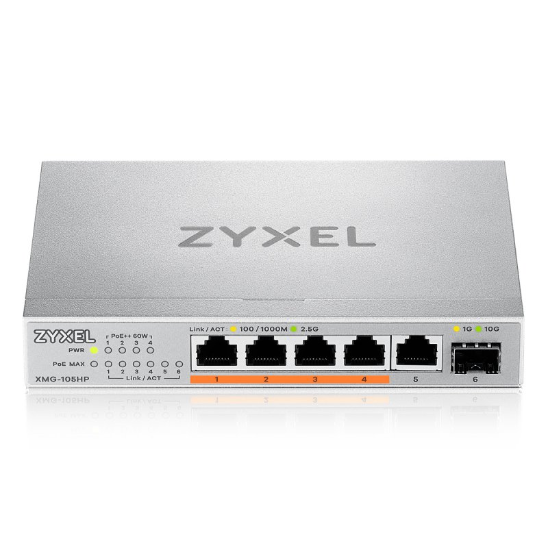 XMG-105 5 PORT 10/2.5G MULTIGIG POE SWITCH UNMANAGED