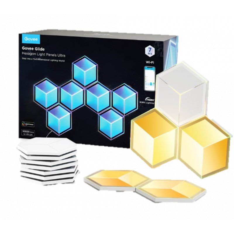 STOCK1 -Govee - Glide Hexagon Light Panels Ultra 7 Pack - C33
