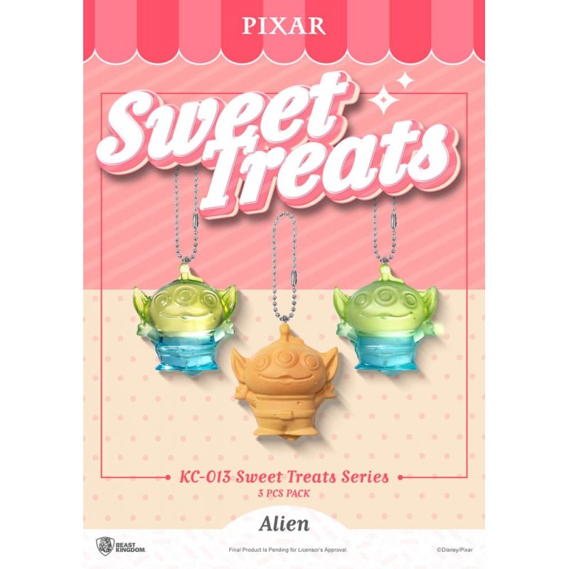Pixar pack 3 porte-clés Sweet Treats Series 4 cm