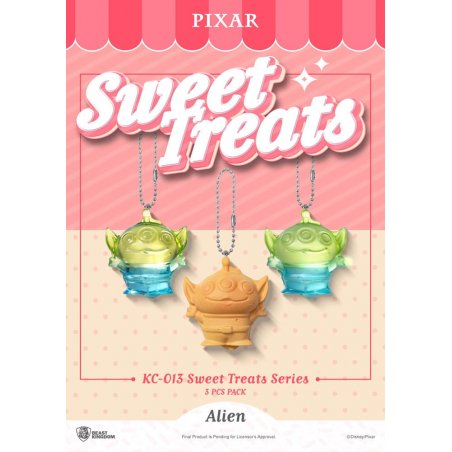 Pixar pack 3 porte-clés Sweet Treats Series 4 cm