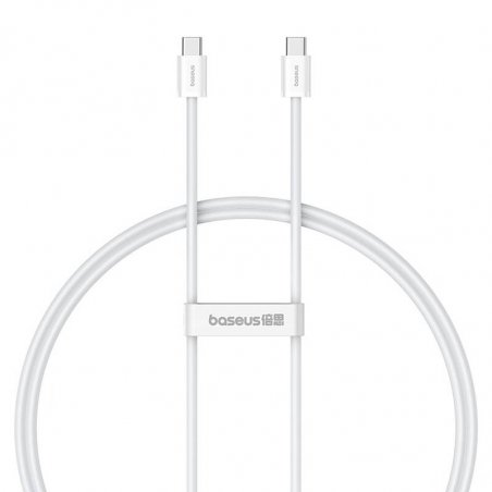 Kabel szybkiego ładowania USB-C do USB-C Baseus Superior 2 100W 1m (biały)