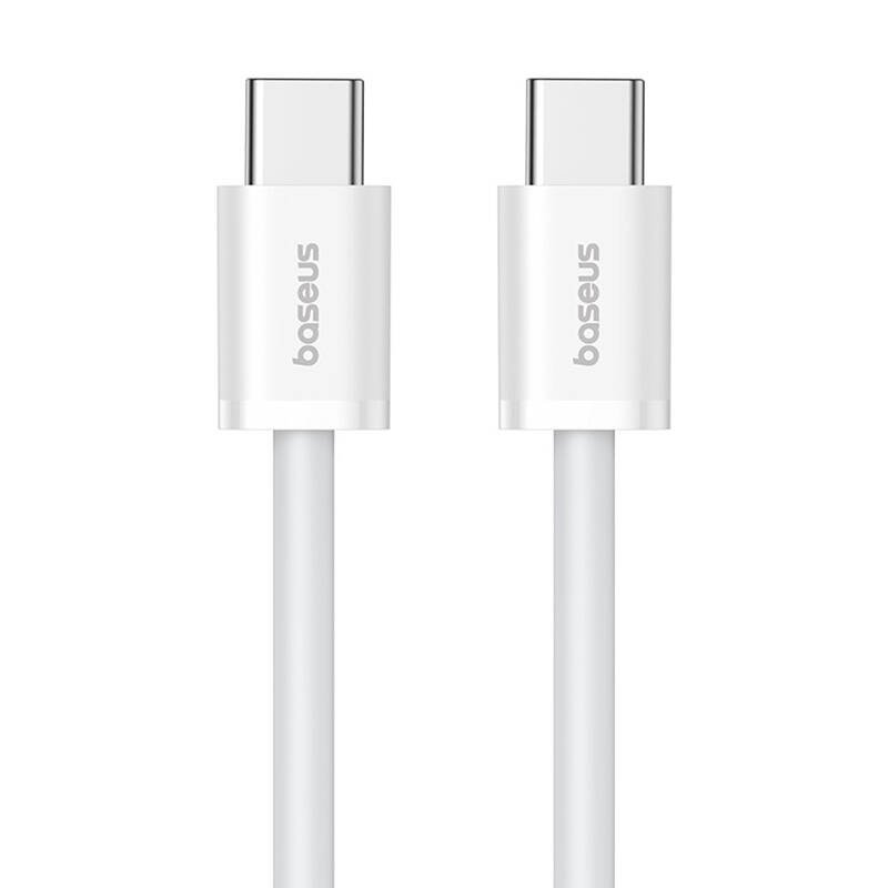 Kabel szybkiego ładowania USB-C do USB-C Baseus Superior 2 100W 1m (biały)