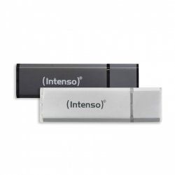 Intenso AluLine USB Drive 32GB Doppelpack 2x32GB - 32 GB lecteur USB flash 32 Go USB Type-A 2.0 Anthracite, Argent