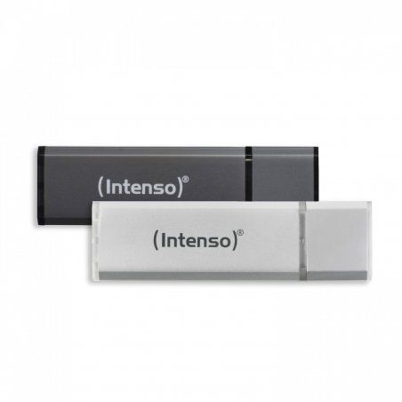 Intenso AluLine USB Drive 32GB Doppelpack 2x32GB - 32 GB lecteur USB flash 32 Go USB Type-A 2.0 Anthracite, Argent