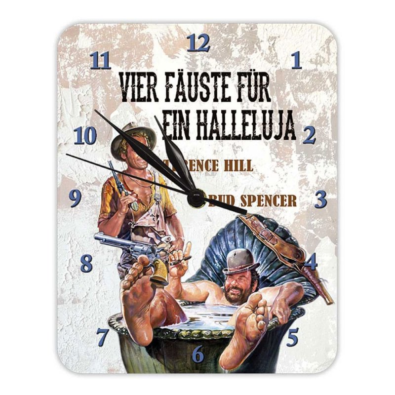 Bud Spencer & Terence Hill horloge murale Vier Fäuste für ein Halleluja
