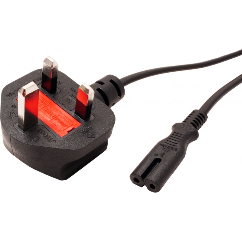 VALUE 19.99.2017 power cable Black 1.8 m BS 1363 IEC 320